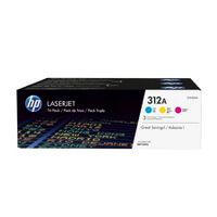 hp 312a cyanmagentayellow original toner cartridges - tri-pack cf440am