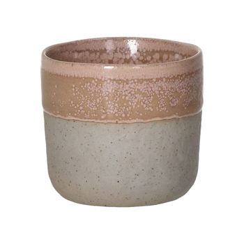 Vaso de gres rosa h6.5