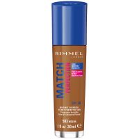 rimmel london spf 20 match perfection foundation 30ml various shades - mocha