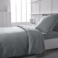 funda nordica lisa 100 algodon calidad 144 hilos acero 260x240cm