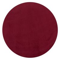 alfombra calissa rojo 120 cm redondo