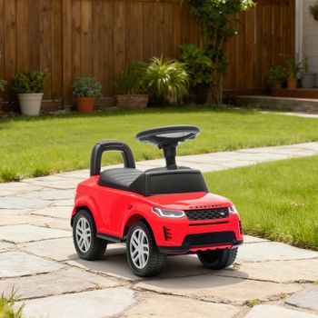 Coche Correpasillos Con Licencia De Land Rover Rojo Aiyaplay