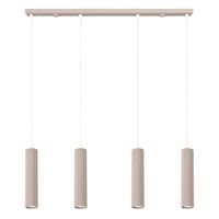 lampara colgantes taupe aluminio alt 120 cm