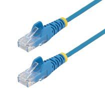 StarTech.com Cable de Red Ethernet CAT6 Delgado sin Enganches Azul de 10m - Cable RJ45 Snagless Slim de 28AWG - Alambre de Cobre Puro - PoE 100W - con Alivios de TensiÃ³n - LSZH - Probado con Fluke