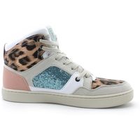 guess deportivas moda sneaker hi glitter animalier multicolor white fl5js2ele12 para mujer