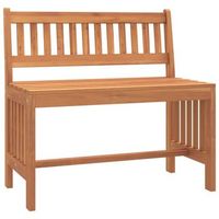 banco de jardin de madera maciza de eucalipto 80 cm vidaxl