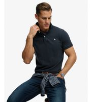 superdry para hombre m1110451a polo vintage destroy azul marino l casual algodon manga corta