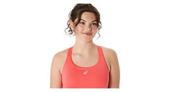 Sujetador asics road compression corail mujer