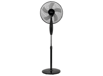 Ventilador de pie - Jata JVVP3245, 50W, 3 Velocidades, Altura Ajustable, Caudal 326.4 m³/h, Estancias hasta 30 m², Negro
