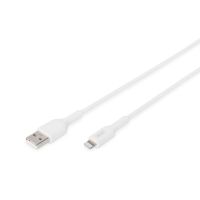digitus cable lightning a usb 20 1m blanco