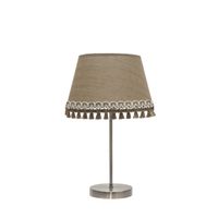 fabrilamp sobremesa modelo ada acabado en cueroarena