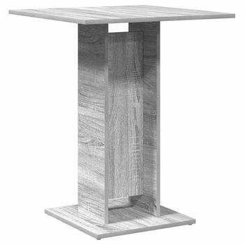 Mesa De Bistró | Mesa De Bar Madera Contrachapada Gris Sonoma 60x60x75 Cm