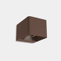 leds c4 aplique ip65 wilson square led 102 blanco calido - 3000k on-off marron 623lm