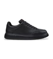camper para mujer k201438-015 zapatillas de piel runner k21 negro 37 plano 1 a 3cm cordones casual