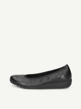 CAPRICE Ballerina, black, made of Leather, Size 39