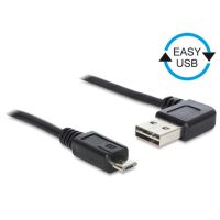 cable usb delock 05 m usb 20-a a micro-usb b negro