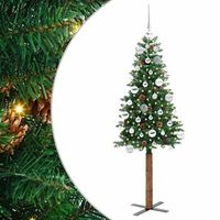 arbol de navidad  decoraciones de navidad delgado con 150 led con soporte verde 150 cm