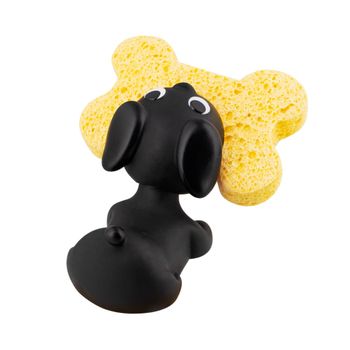 Soporte para esponja  negro pvc  10,5  x  7,5 cm x  7,5 cm