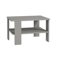 mesa de centro con 1 estante l60 cm - gris
