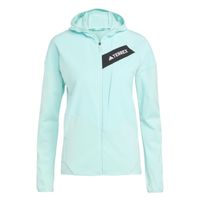 adidas terrex trk climawarm fleece chaqueta para correr mujeres-turquesa