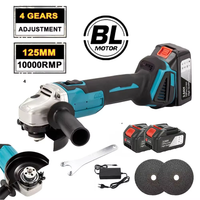 amoladora angular electrica inalambrica de 125 mm 3 velocidades para bricolaje en madera compatible con bateria makita de 18v