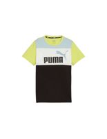 camiseta puma essential block negroamarillo infantil