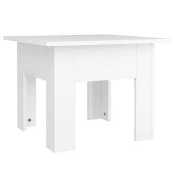 Mesa De Centro 55x55x42 Cm Madera - Blanco