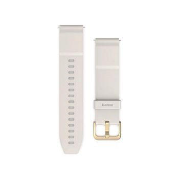Pulsera Hama para Reloj Inteligente Beige Silicona y Acero Inoxidable