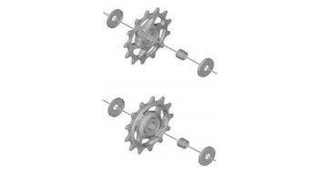 Par de rodillos shimano slx rd m7100   rd m7120