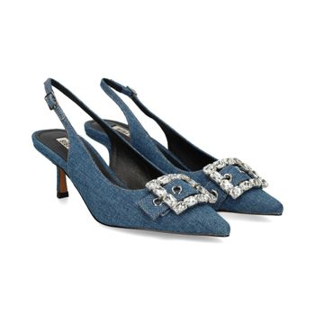 Bibi Lou Zapatos De Tacón Medio Mujer - Azul Talla 38