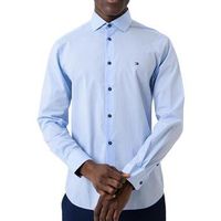 tommy hilfiger camisa manga larga poplines para hombre