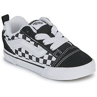 vans zapatillas knu skool elastic lace checkerboard blacktrue white para nina