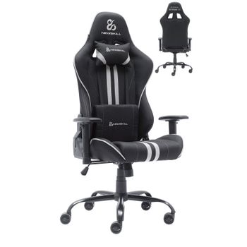 Newskill Kitsune V2 Silla Gaming Tela Transpirable Estructura Acero Negro-Gris
