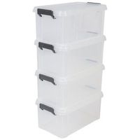 iris ohyama juego de 4 cajas de almacenamiento mbx-6 multi box - plastico - 6 l - 365 x 2