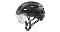casco uvex stride visor city negro