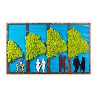decoracion pared age together multicolor 88x16x53 cm