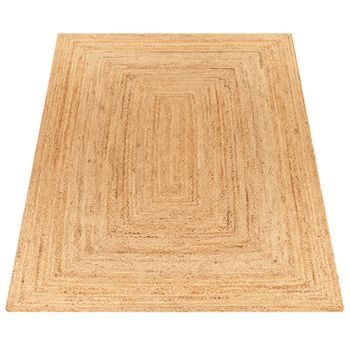 Alfombra de yute Sakira beige 80x250 cm