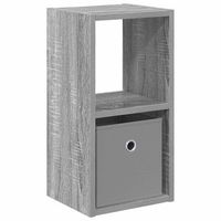 mesita de noche 22x255x495 cm madera - gris