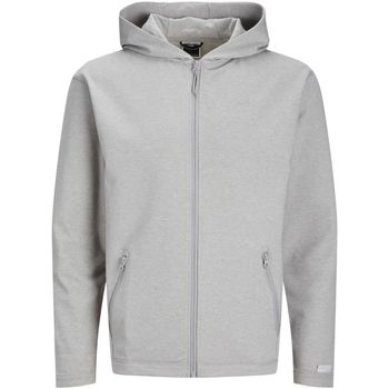 Jack & Jones Jersey 12253764 JCOCLOUD SWEAT ZIP HOOD NOOS LIGHT GREY MELANGE para hombre