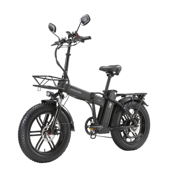 Bicicleta Eléctrica Plegable Sinohon A20, Neumáticos Anchos De 20 Pulgadas, Batería De 1050 Wh, Negro
