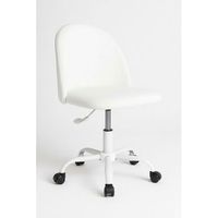 silla white vint office de terciopelo 965545 cm - blanco