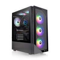 thermaltake view 200 tg argb cristal templado usb 30