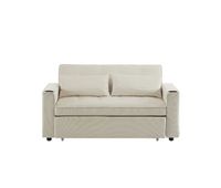 sofa cama 2 plazas plegable de terciopelobeige
