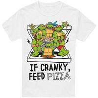 teenage mutant ninja turtles camiseta cranky pizza para hombre