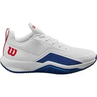 zapatillas wilson rush pro lite blanco azul rojo