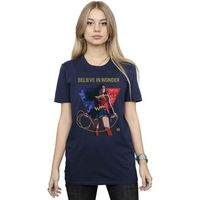 dc comics camiseta 80th anniversary believe in wonder para mujer