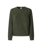 pepe jeans para mujer pl7000061 jersey claudia verde xs casual poliester
