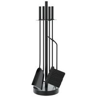 juego de herramientas para chimenea de 5 piezas 18 x 66 cm acero vidaxl