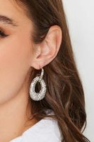 pendientes ovalados colgantes