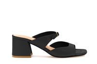 sandalias de piel tipo pantuflas black 40
